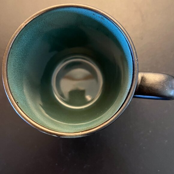 Gibson Home Designs GARDENIA CAFE Stoneware Mug ~ Turquoise Flower - Picture 6 of 8